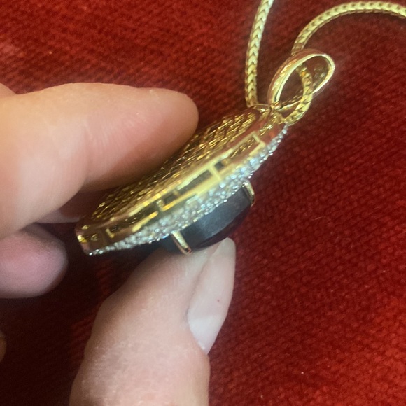 Orianne Ruby and White Sapphire pendant - Picture 5 of 8